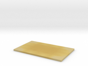 Blank Plaque #1 in Tan Fine Detail Plastic