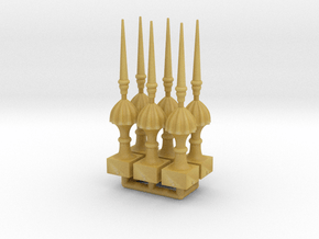 Finial Semaphore Victorian Spike 1-19 scale pack  in Tan Fine Detail Plastic