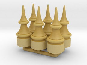 US&S Semaphore Finial 1:24 scale Pack in Tan Fine Detail Plastic