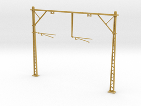 VR Double Stanchion 56mm (Standard) 1:87 Scale in Tan Fine Detail Plastic
