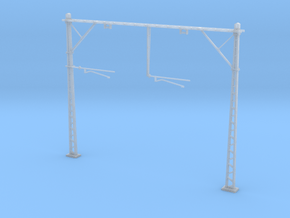 VR Double Stanchion 56mm (Standard) 1:87 Scale in Clear Ultra Fine Detail Plastic