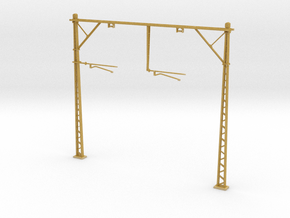 VR Double Stanchion 66mm (Standard) 1:87 Scale in Tan Fine Detail Plastic