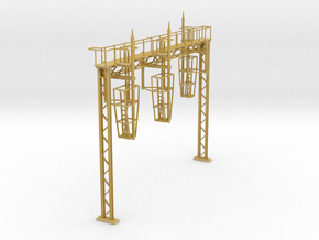 VR Signal Bridge #2 3-Track Gantry 1:87 Scale in Tan Fine Detail Plastic