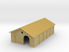 VR Goods Shed [5 Sections] 1:160 Scale in Tan Fine Detail Plastic