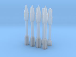 bazooka's rocket pack (1:18 Scale) in Clear Ultra Fine Detail Plastic