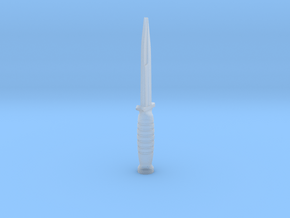 M3 Fighting Knife (1:18 Scale) in Clear Ultra Fine Detail Plastic