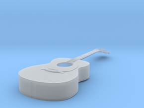 1/18 Acoustic Guitar in Clear Ultra Fine Detail Plastic
