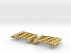Flasher Bars Five Pack 1/64 Scale  in Tan Fine Detail Plastic