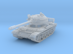 T55 Tank 1/100 in Clear Ultra Fine Detail Plastic