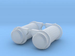 1/64 Peterbuilt Fuel Tanks in Clear Ultra Fine Detail Plastic