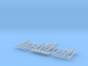 1/64 28 and 30ft field cultivator frame (part 1 of in Clear Ultra Fine Detail Plastic