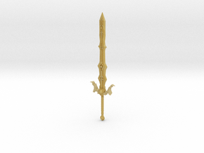 Concept Rune Sword in Tan Fine Detail Plastic