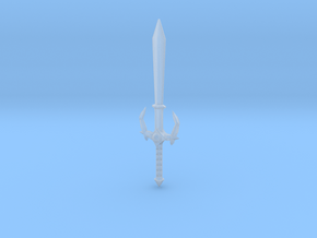 demon sword 1 in Clear Ultra Fine Detail Plastic