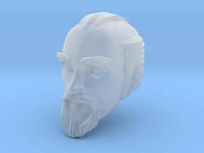 dwarf head 1 in Clear Ultra Fine Detail Plastic