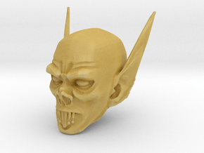 vampire head 1 in Tan Fine Detail Plastic