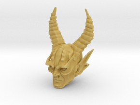 mythic demon head 3 in Tan Fine Detail Plastic