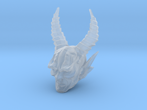 mythic demon head 3 in Clear Ultra Fine Detail Plastic
