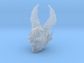 mythic demon head 2 in Clear Ultra Fine Detail Plastic