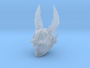 mythic demon head 1 in Clear Ultra Fine Detail Plastic