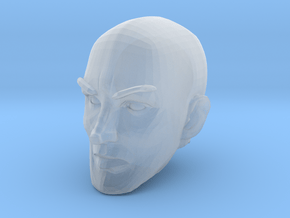 Bald head 3 in Clear Ultra Fine Detail Plastic