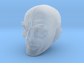 Bald Head 4 in Clear Ultra Fine Detail Plastic
