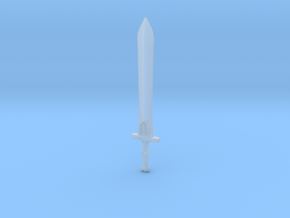 Viking Sword 1 in Clear Ultra Fine Detail Plastic