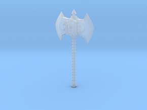 Spiked Axe 1 in Clear Ultra Fine Detail Plastic
