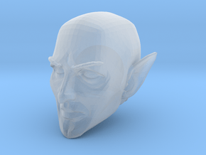 Elf Cleric Head Bald 1 for Mythic Legions 2.0 in Clear Ultra Fine Detail Plastic