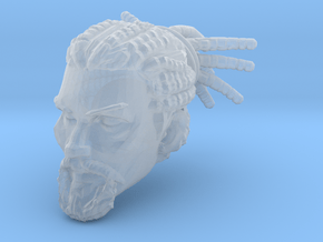 Atiq Head 1 for Mythic Legions 2.0 in Clear Ultra Fine Detail Plastic