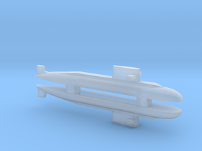  PLA[N] 039A Submarine x 2, 1/1800 in Clear Ultra Fine Detail Plastic