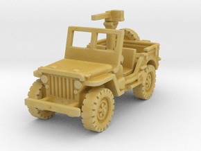 Jeep willys 30 cal (window up) 1/100 in Tan Fine Detail Plastic