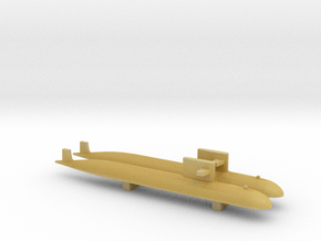  PLA[N] 093 Submarine x2, 1/1800 in Tan Fine Detail Plastic