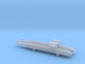  PLA[N] 093 Submarine x2, 1/1800 in Clear Ultra Fine Detail Plastic