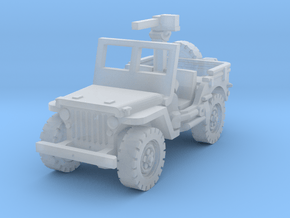 Jeep willys 30 cal (window up) 1/72 in Clear Ultra Fine Detail Plastic