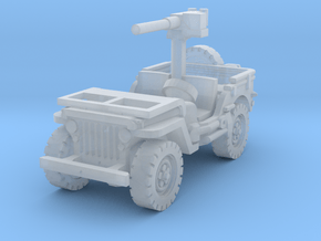 Jeep Willys 50 cal (window down) 1/100 in Clear Ultra Fine Detail Plastic