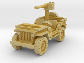 Jeep Willys 50 cal (window down) 1/200 in Tan Fine Detail Plastic