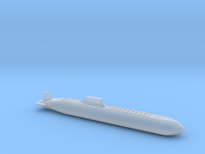 Typhoon Class Sub, Full Hull, 1/1800 in Clear Ultra Fine Detail Plastic