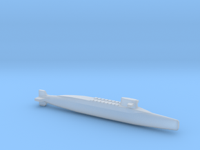 FS Redoutable-class SSBN, Full Hull, 1/1800 in Clear Ultra Fine Detail Plastic