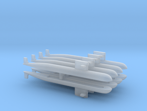 PLA[N] 093 Submarine x 8, 1/6000 in Clear Ultra Fine Detail Plastic