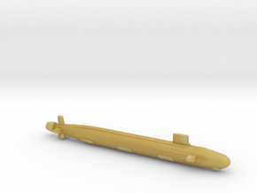 Virginia SSN, Full Hull, with sonar bumps, 1/1800 in Tan Fine Detail Plastic