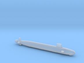 Virginia SSN, Full Hull, with sonar bumps, 1/1800 in Clear Ultra Fine Detail Plastic
