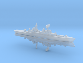 HMS Bristol x 2, 1/1800 in Clear Ultra Fine Detail Plastic