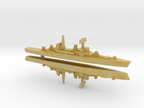 HMS Bristol x 2, 1/2400 in Tan Fine Detail Plastic