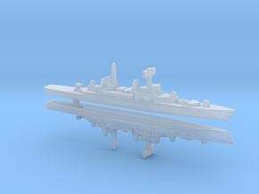 HMS Bristol x 2, 1/2400 in Clear Ultra Fine Detail Plastic