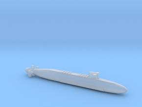 FS Le Triomphant SSBN, Full Hull, 1/1800 in Clear Ultra Fine Detail Plastic