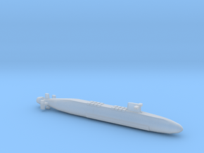 FS Le Triomphant SSBN, Full Hull, 1/2400 in Clear Ultra Fine Detail Plastic