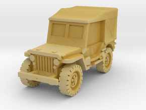 Jeep Willys closed 1/100 in Tan Fine Detail Plastic