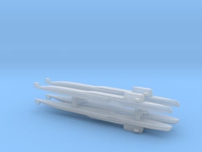 Yankee Notch - Class SSBN x 4, 1/1800 in Clear Ultra Fine Detail Plastic
