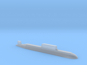 032 submarine, 1/1800 in Clear Ultra Fine Detail Plastic