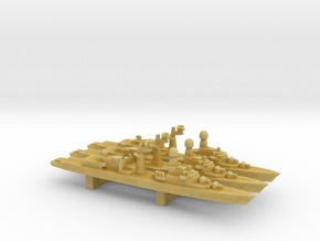 Tourville-class FFG (Early Proposal) x 3, 1/3000 in Tan Fine Detail Plastic